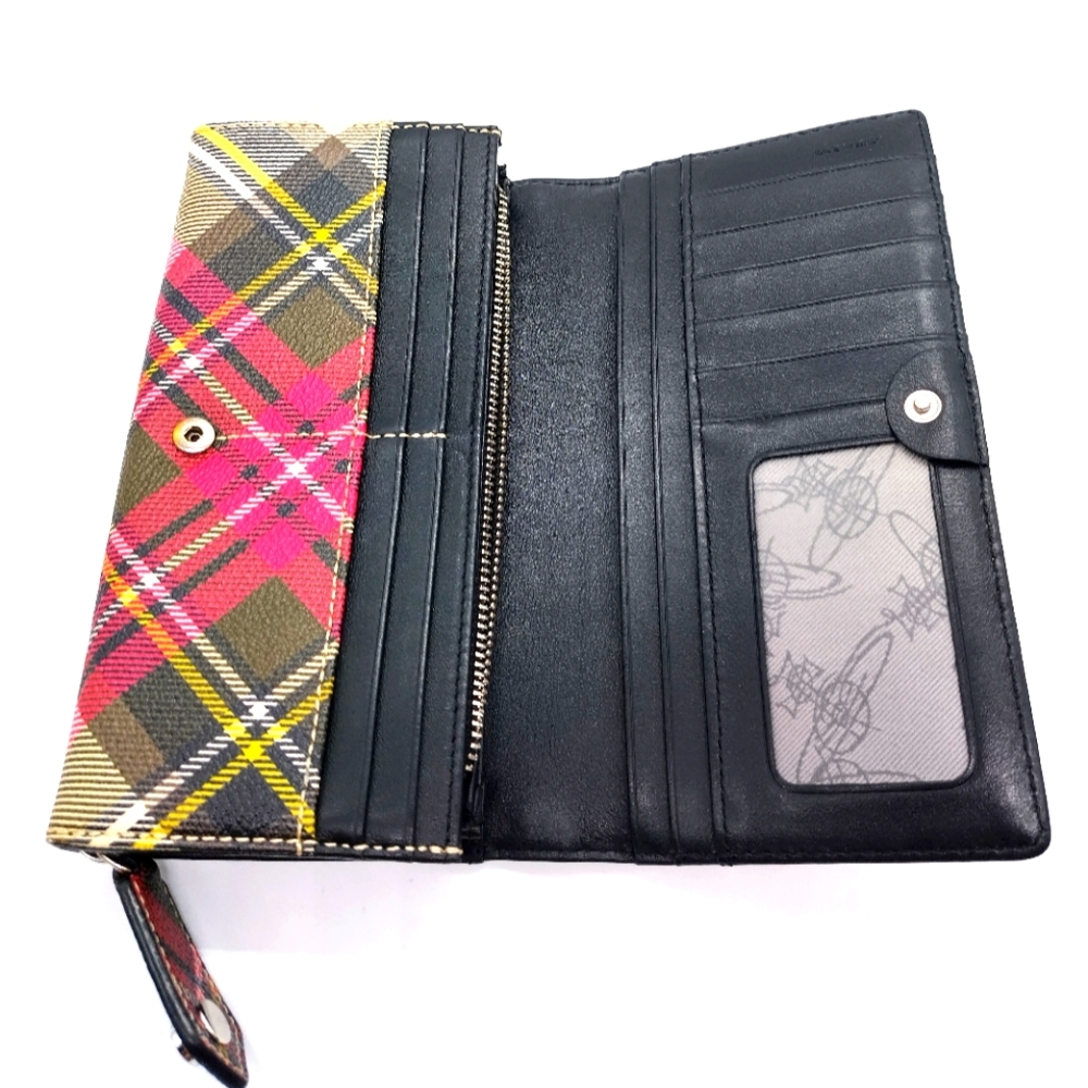 Vivienne Westwood Tartan Clutch Card Holder - Picture 5 of 9